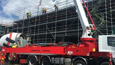 Manning Base Hospital Upgrade Easycrete concrete pumping