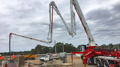 NRT Castle Hill Rail Project Easycrete concrete pumping